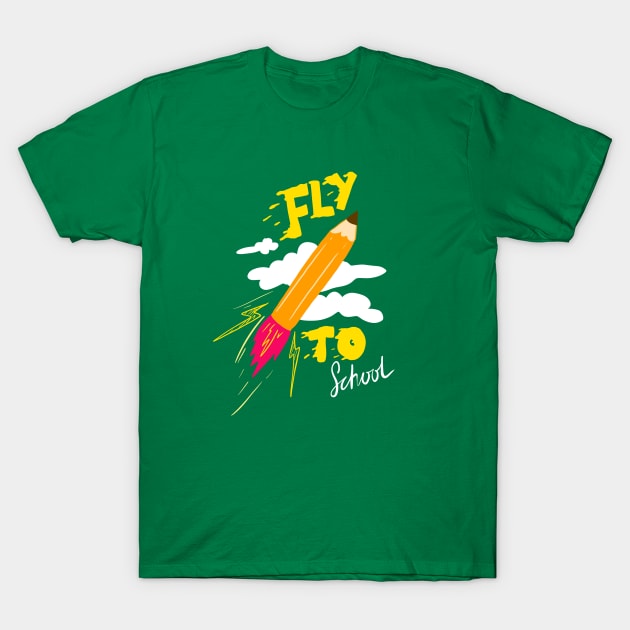 Flying Pencil T-Shirt by yogisnanda